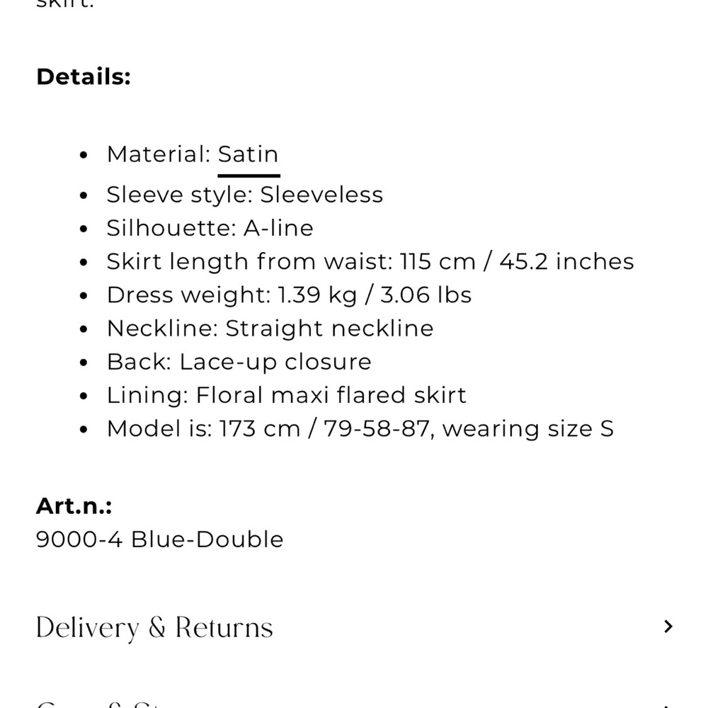 Milla Ravishing blue hydrangea corset maxi dress, Garden of Eden - Picture 5 of 14